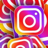 Follow us on Instagram! (A stylised and colourful image of multiple Instagram logos)