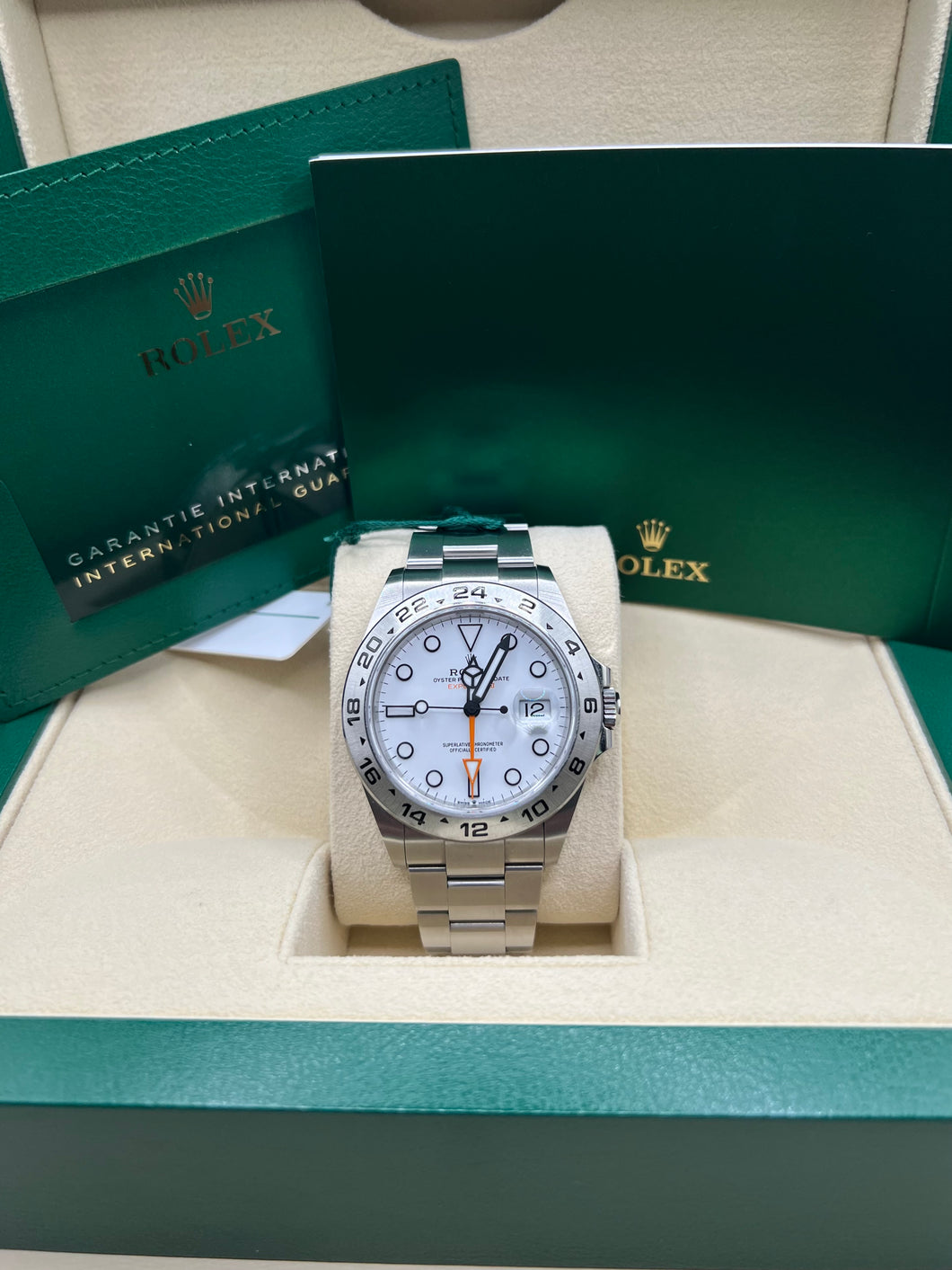 ROLEX EXPLORER II (2023) BOX & PAPERS £8,400 (POLAR)