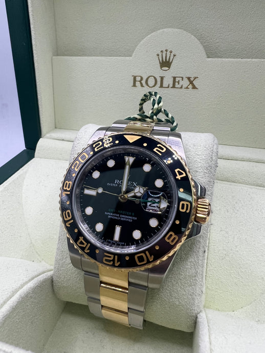 2009 ROLEX GMT-MASTER II 40MM 116713LN BOX & PAPERS £10,950  WSN 3103