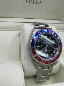 2005 ROLEX GMT-MASTER II 40MM 16710 'PEPSI' BOX & PAPERS £SOLD WSN 3416