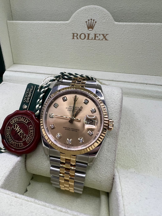 2006 ROLEX DATEJUST 36MM 116233 BOX & PAPERS £8,750  WSN 3412