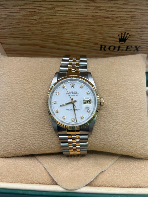 1991 ROLEX DATEJUST 36MM 16233 BOX & PAPERS £6,450  WSN 3384