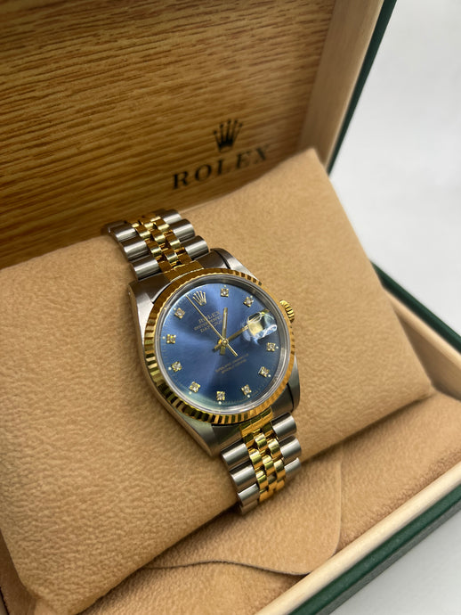 1993 ROLEX DATEJUST 36MM 16233 BOX & PAPERS £6,450  WSN 3385