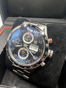 TAG HEUER CARRERA 43MM CV2A10 BOX & PAPERS £2,450  WSN 3026