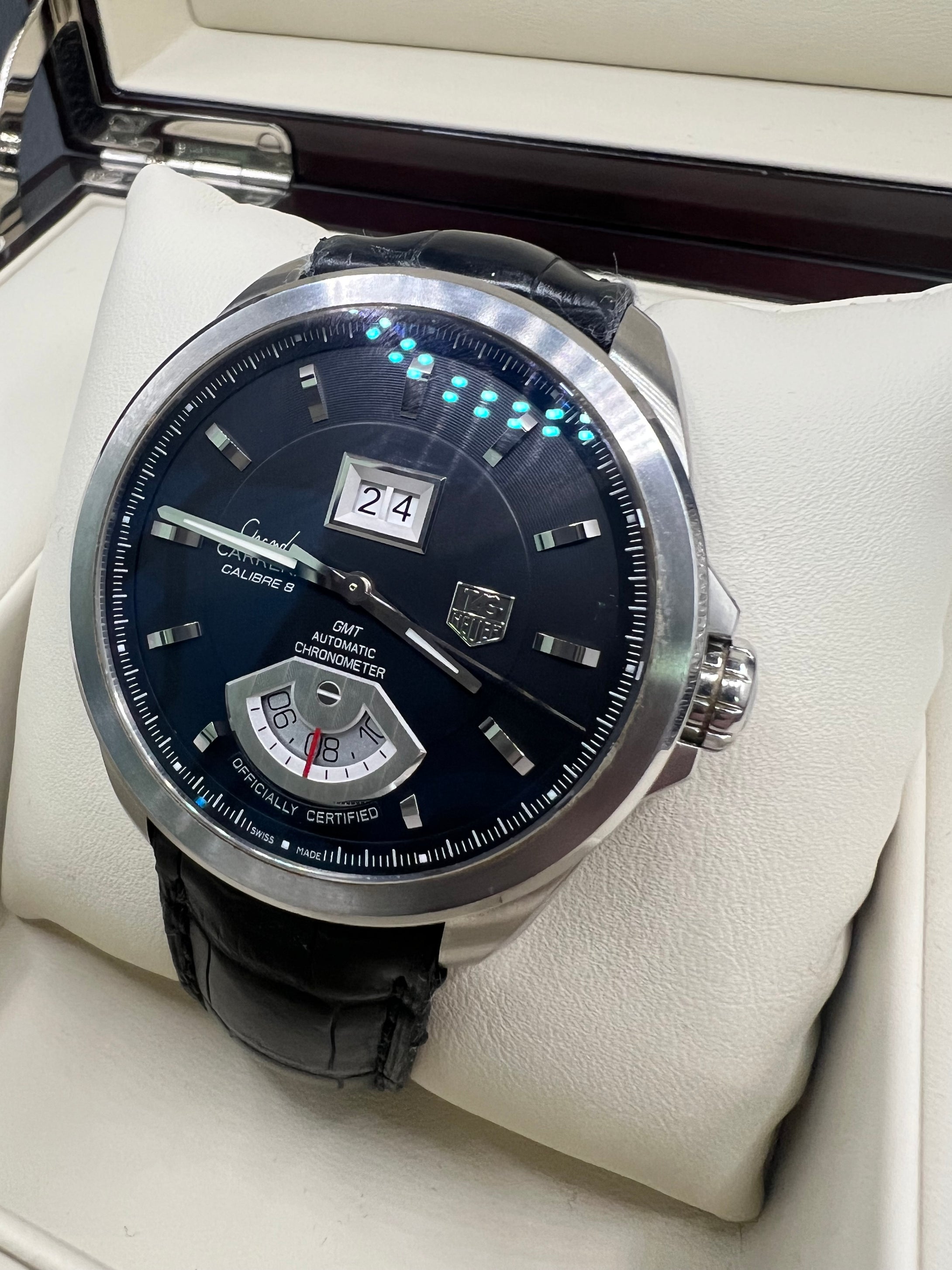TAG HEUER GRAND CARRERA GMT 42MM WAV5111 BOX & PAPERS £SOLD WSN 3499