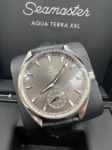 OMEGA SEAMASTER AQUATERRA 49.2MM BOX & PAPERS £3,495  WSN 3178