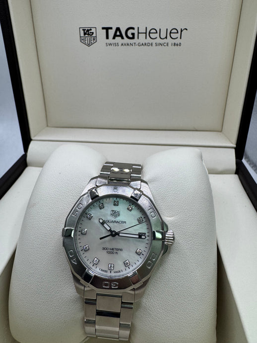 TAG HEUER AQUARACER 32MM BOX & PAPERS £1,650 WSN 3434