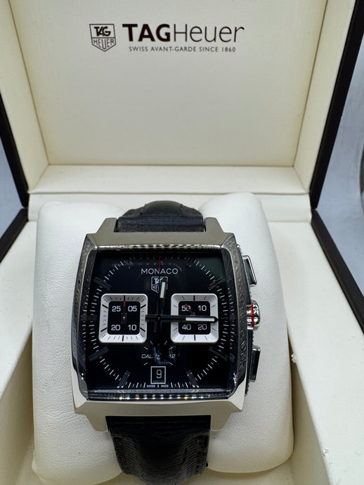 TAG HEUER MONACO 40.5MM BOX & PAPERS £3,450 WSN 3335