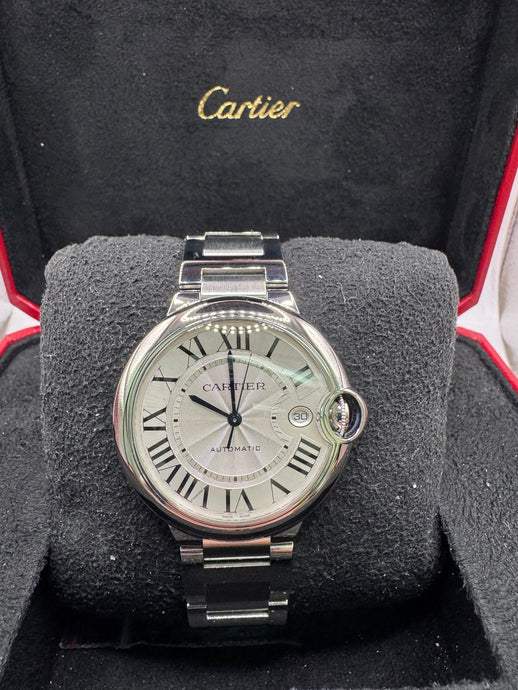 CARTIER BALLON BLEU 40MM BOX & PAPERS £4,950 WSN 3392