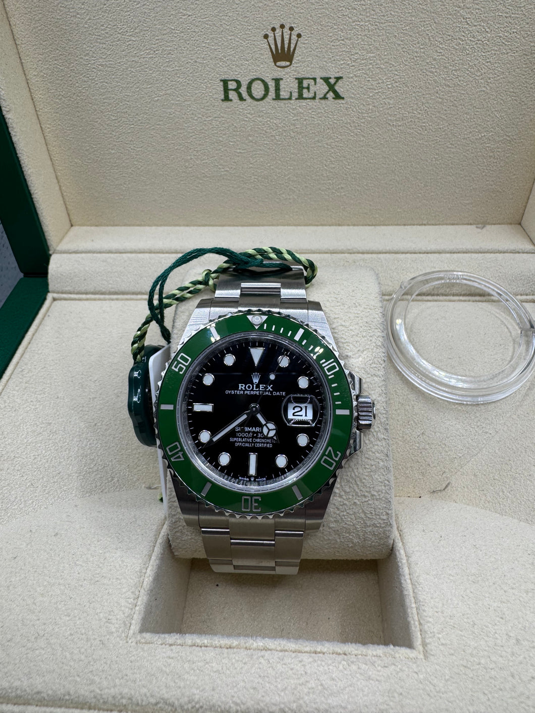 ROLEX SUBMARINER 'STARBUCKS' 41MM BOX & PAPERS £12,450 WSN 3222