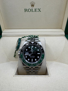 ROLEX GMT-MASTER II 'SPRITE' 40MM BOX & PAPERS £14,950 WSN 3466