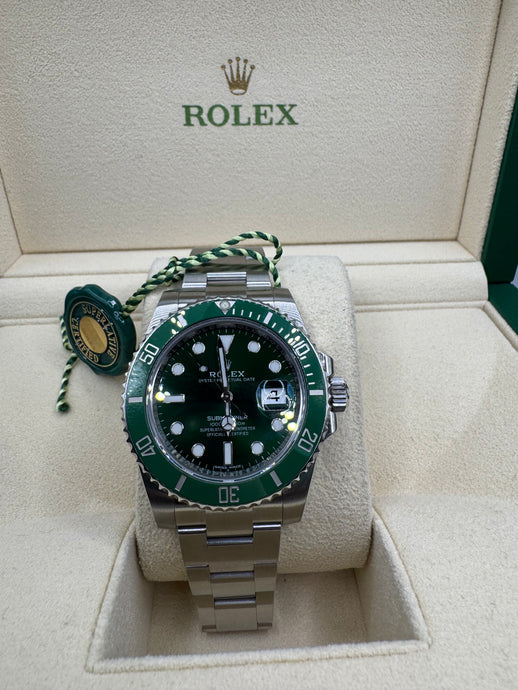 ROLEX SUBMARINER 'HULK' 40MM BOX & PAPERS £15,400 WSN 3511