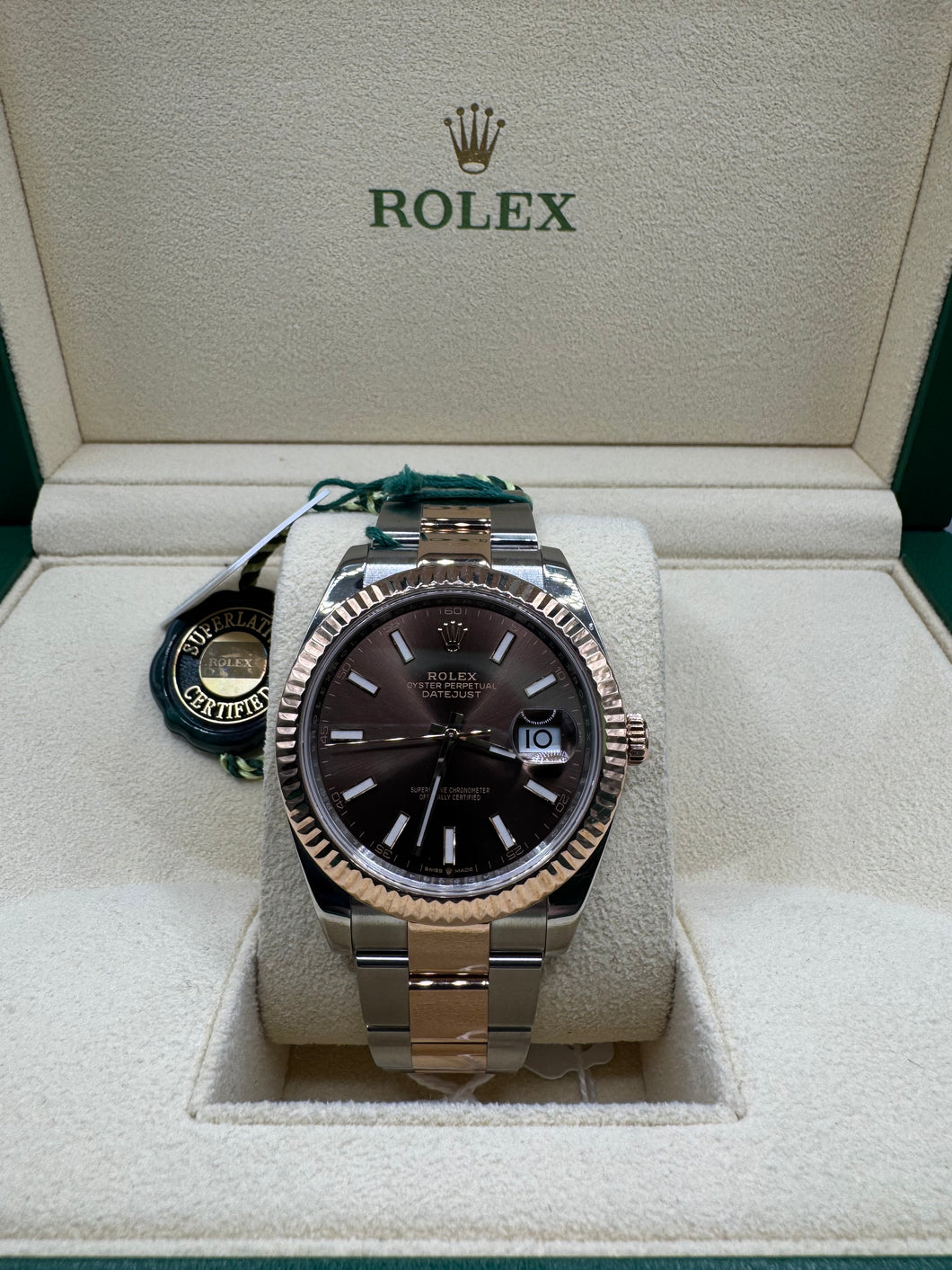 ROLEX DATEJUST 41MM BOX & PAPERS 11,950 WSN 3432