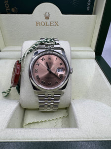 ROLEX DATEJUST 36MM BOX & PAPERS £7,460 WSN 2646