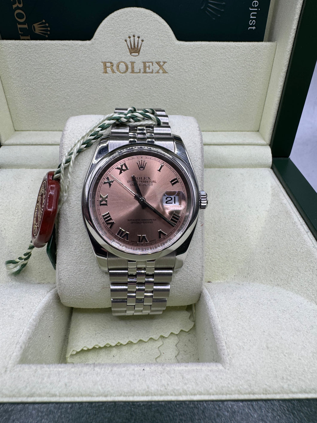 ROLEX DATEJUST 36MM BOX & PAPERS £7,460 WSN 2646