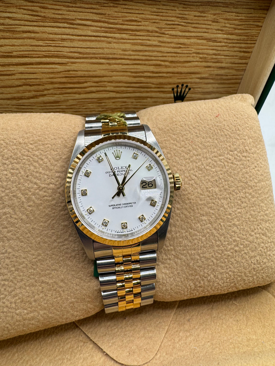 ROLEX DATEJUST 36MM BOX & PAPERS £6,250 WSN 3383