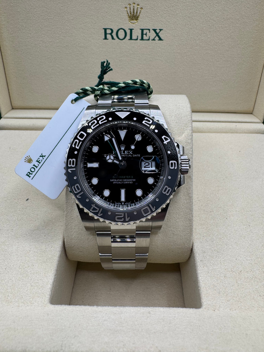 ROLEX GMT-MASTER II 'BRUCE WAYNE' 40MM BOX PAPERS £SOLD WSN 3531