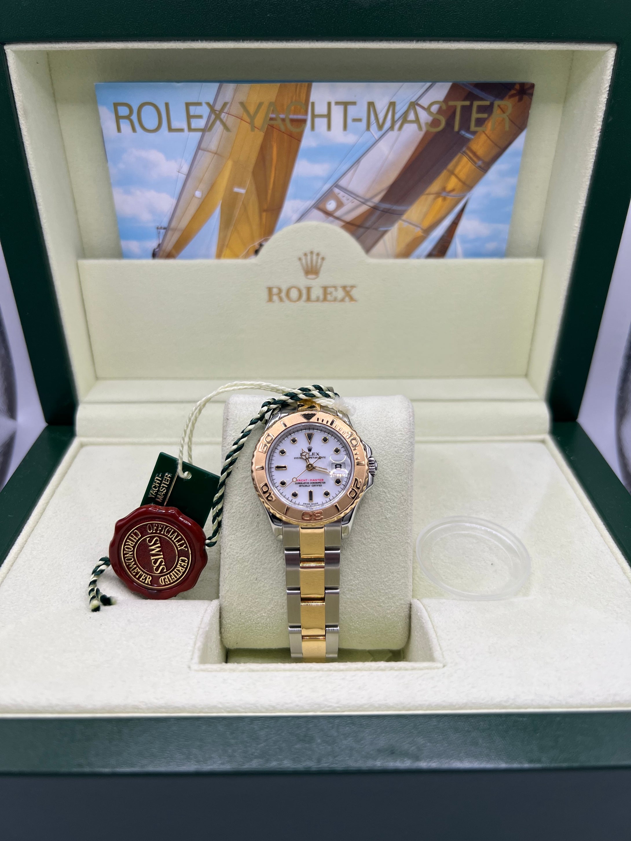 29mm Rolex YACHT-MASTER Model 169623 in Steel and 18-Carat Gold