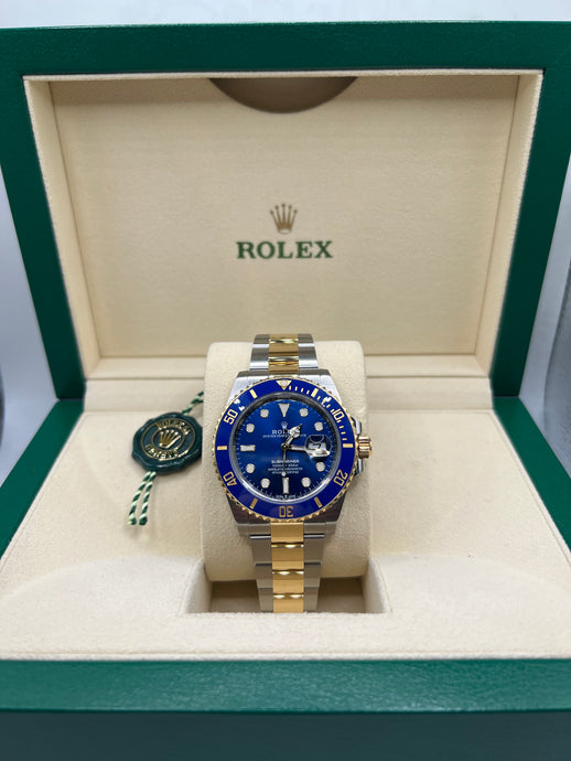 2022 ROLEX SUBMARINER (BLUESY) BOX & PAPERS (WSN 3193) 126613LB