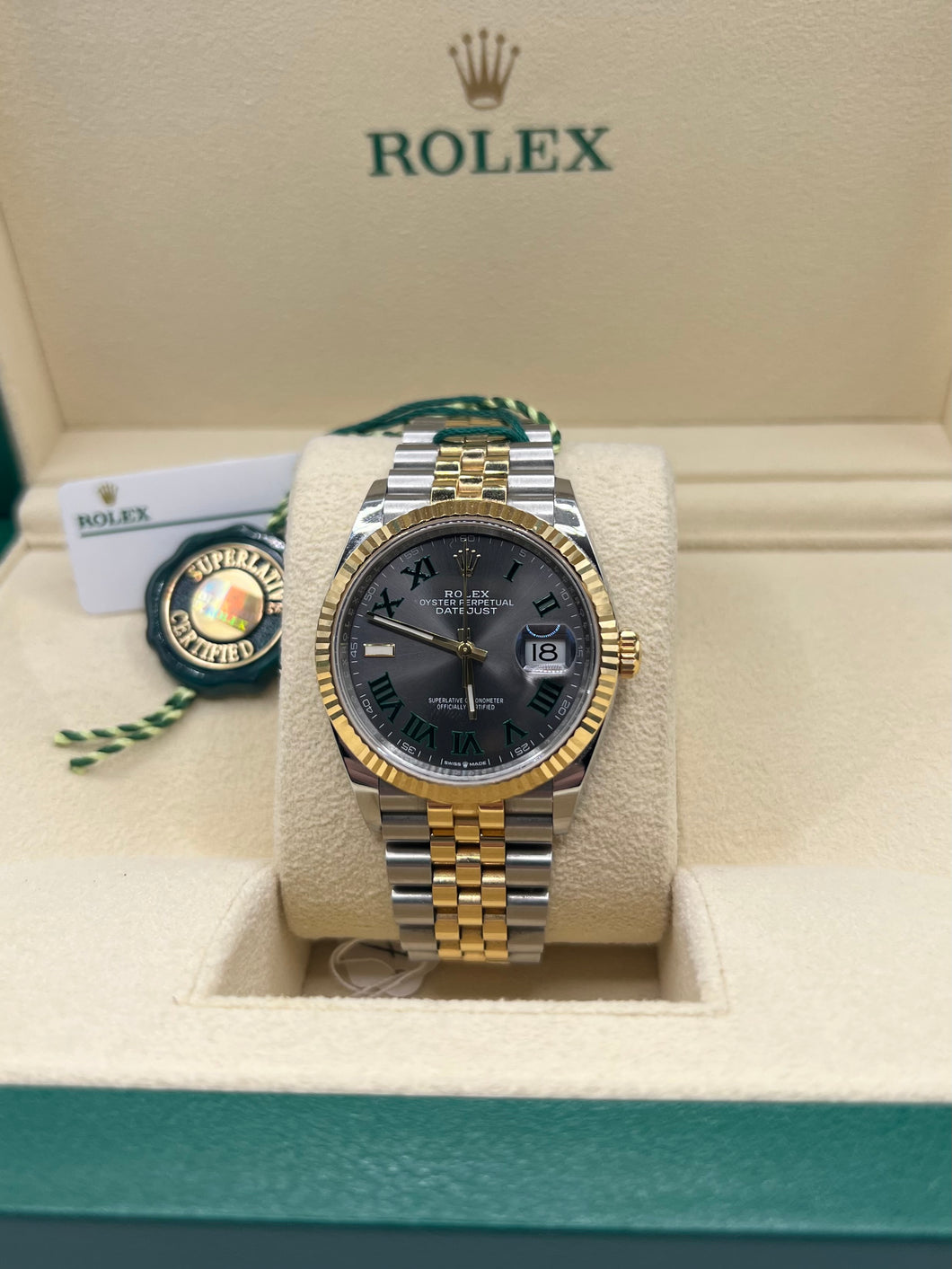 2022 ROLEX WIMBLEDON 36 (126233) BOX & PAPERS