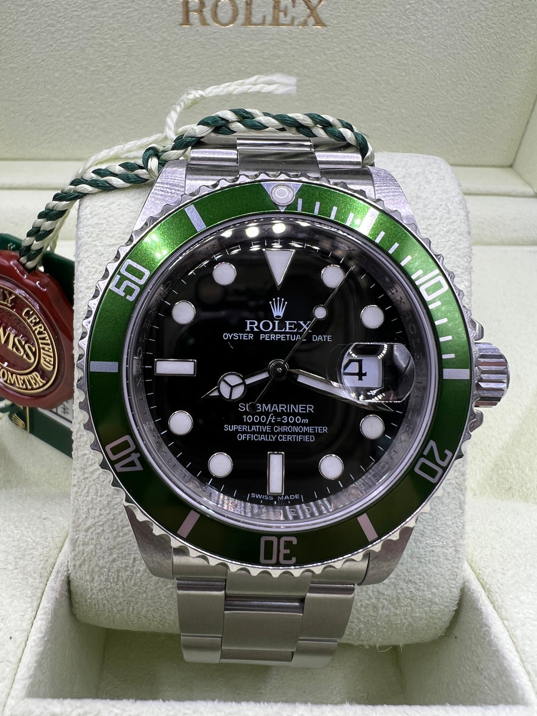 (2009) ROLEX SUBMARINER 40MM (16610LV) (KERMIT)