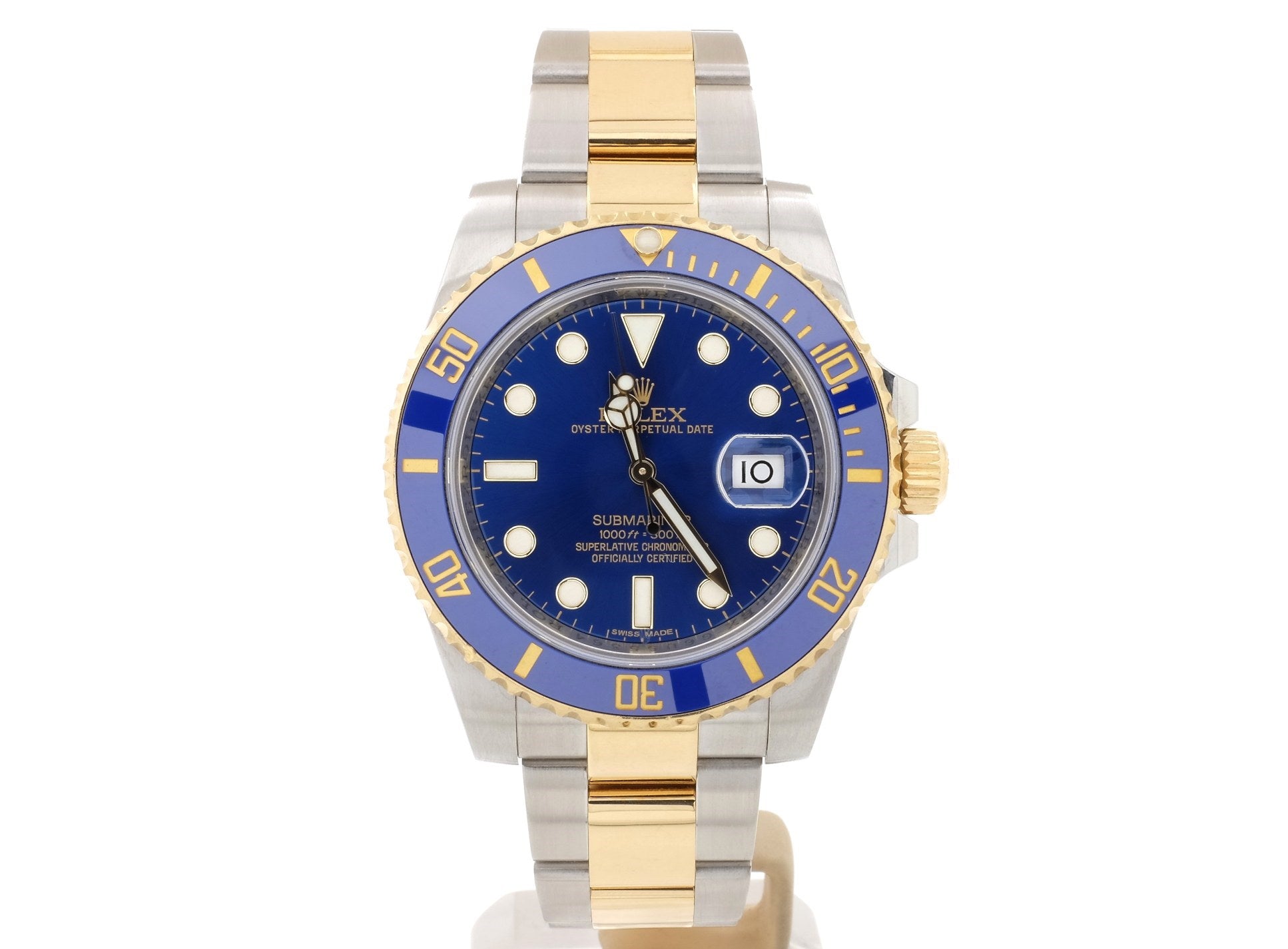2016 Rolex SUBMARINER DATE 116613LB in Very Good Condition Swiss