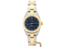 Load image into Gallery viewer, 24mm Rolex LADY OYSTER PERPETUAL Model 76193 with Dark Blue Dial