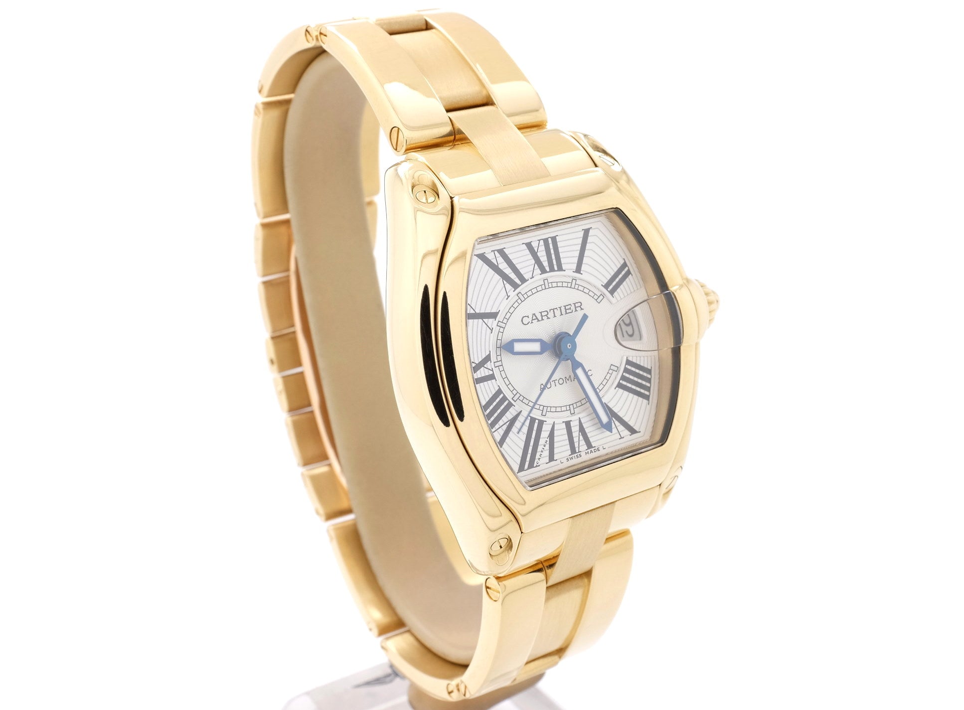 Gold cartier roadster watch Clearance
